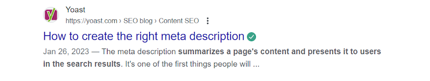 Where does your meta description appear
